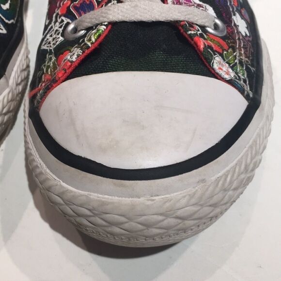 Converse All Star Jr. Black Ponies & Skulls Size 4 - Picture 10 of 12